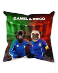 'Italy Doggos' Personalized 2 Pet Throw Pillow