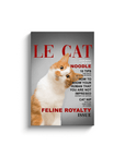 'Le Cat' Personalized Pet Canvas