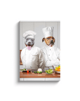 Lienzo personalizado para 2 mascotas 'The Chefs'