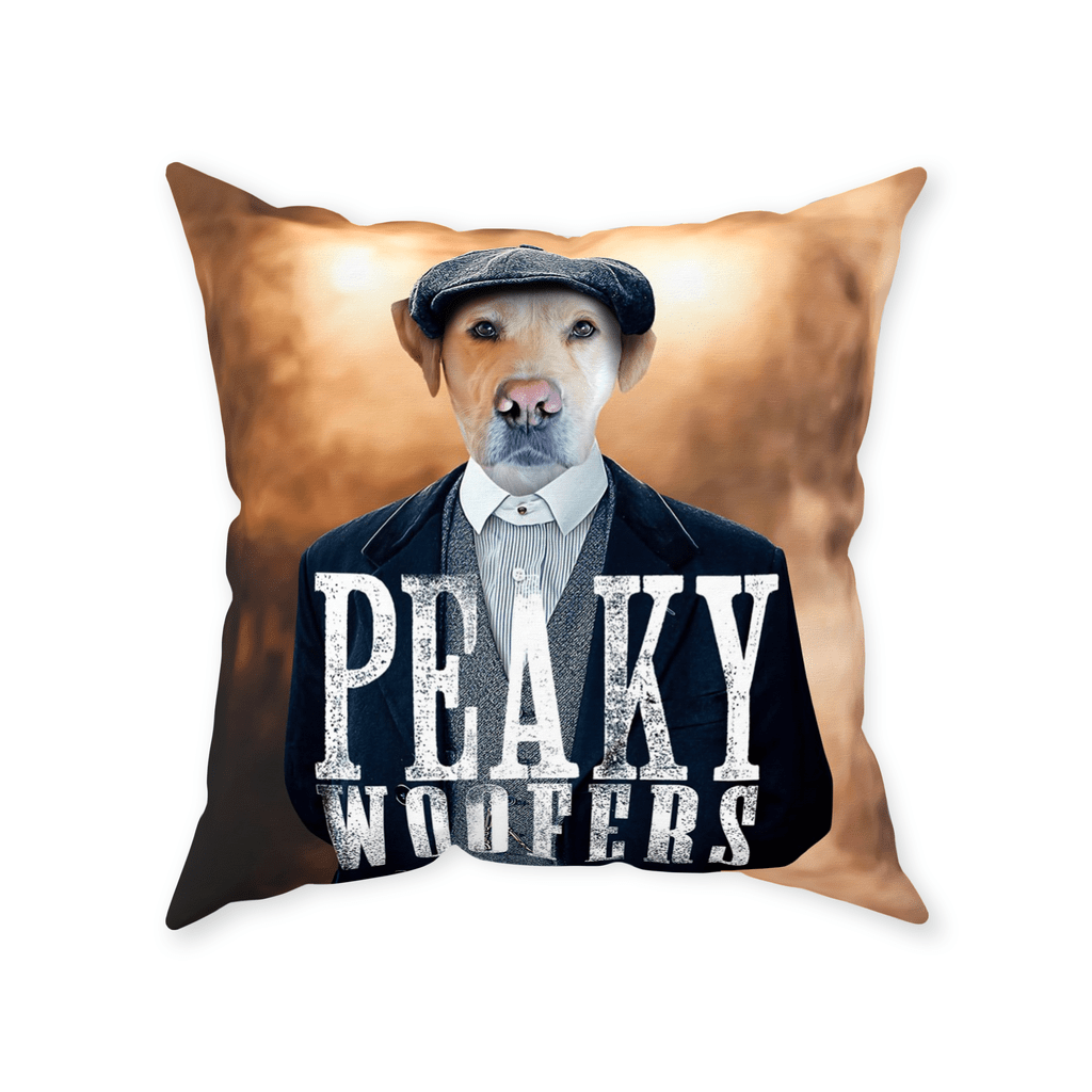 Cojín para mascotas personalizado &#39;Peaky Woofers&#39;