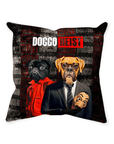 'Doggo Heist' Personalized 2 Pet Throw Pillow