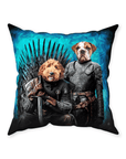 'Game of Bones' Personalized 2 Pet Throw Pillow