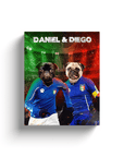 'Italy Doggos' Personalized 2 Pet Canvas