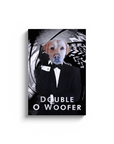 'Double O Woofer' Personalized Pet Canvas