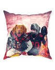 'Atlanta Doggos' Personalized 2 Pet Throw Pillow