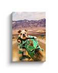 'Kawadawgi Rider' Personalized Pet Canvas