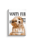 'Vanity Fur' Personalized Pet Canvas