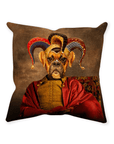 'Jester Doggo' Personalized Pet Throw Pillow