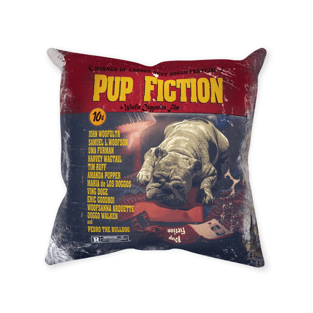 Cojín personalizado para mascotas &#39;Pup Fiction&#39;