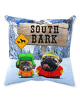 'South Bark' Personalized 2 Pet Throw Pillow