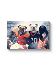 'Denver Doggos' Personalized 2 Pet Canvas