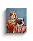 'Queen and Archduchess' Personalized 2 Pet Canvas