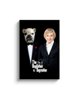 'The Dogfather & Dogmother' Personalized Pet/Human Canvas