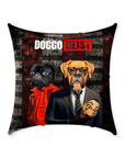 'Doggo Heist' Personalized 2 Pet Throw Pillow